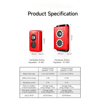 Daly Smart Active Balancer 4S to 24S 1A for LiFePO4 Li-ion LTO Battery Groups Capacitor Balancer PCB