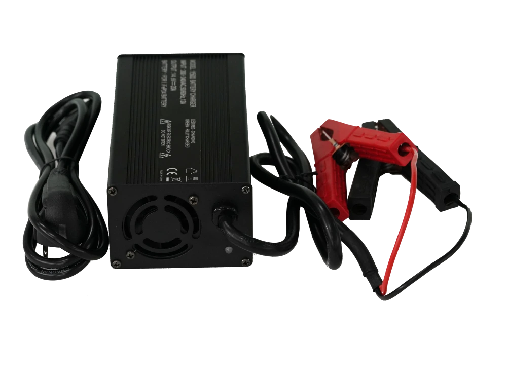 14.6V 20A LiFePO4 Battery Charger, 2-Stage Automatic Intelligent LiFePO4 Lithium Battery Charger Suitable for 12 V (12.8 V) Lithium Battery