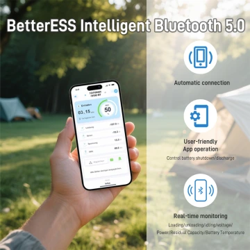 12V 300Ah LiFePO4 Battery Built-in 200A BMS with Bluetooth