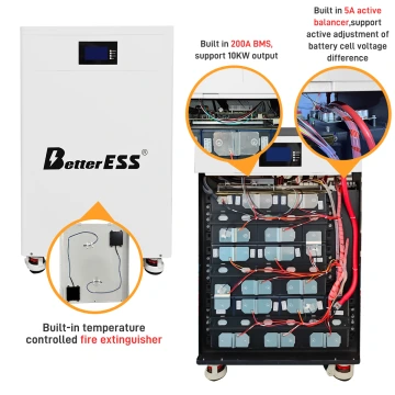 48V 51.2V 280Ah 14KWh LiFePO4 Mobile ESS With Active Balancer for Home Energy Storage