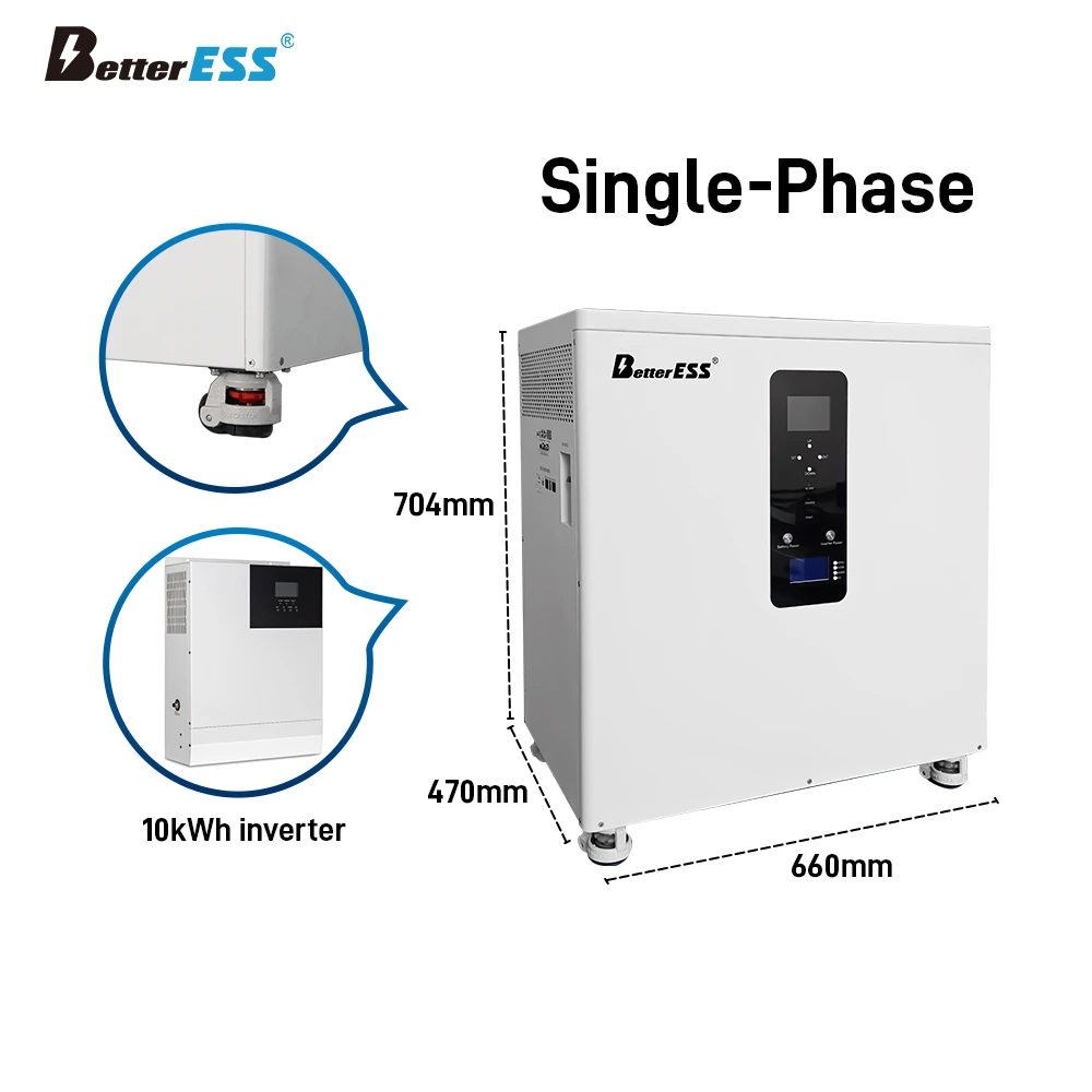 48V/51.2V 15kWh / 20kWh / 30kWh Single Phase Off-Grid All-in-One Energy Storage System with 10kW Inverter | LiFePO4 Home Solar Battery Backup