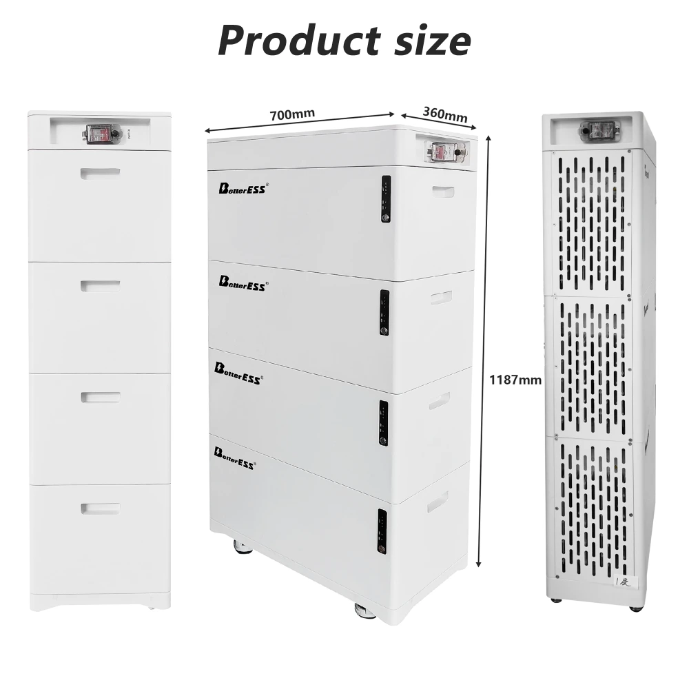 400V High Voltage LiFePO4 Battery 24kWh–64kWh | Stackable Solar Energy Storage System for Home