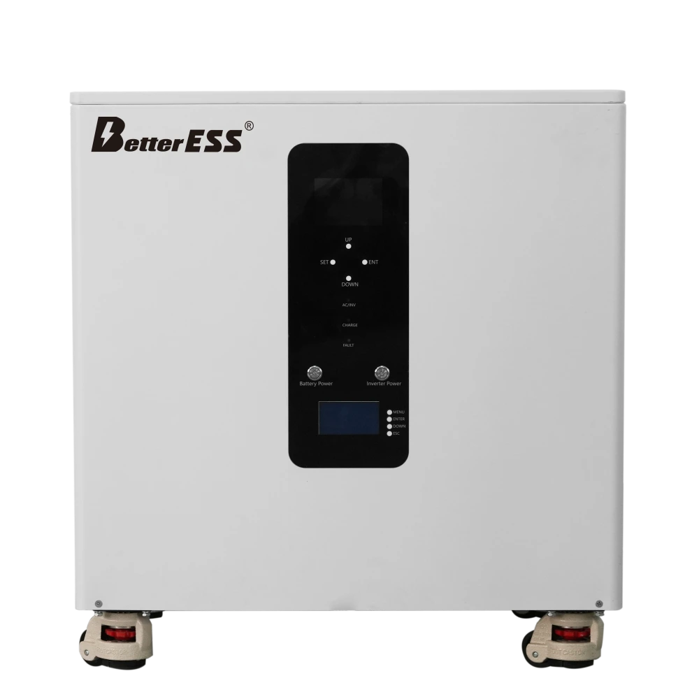 BetterESS 51.2V 400Ah 20kWh All-in-one Mobile ESS Built-in 10kW or 12KW Hybrid off-grid Three Phase Inverter 380V/400V,BMS,Equalization Module