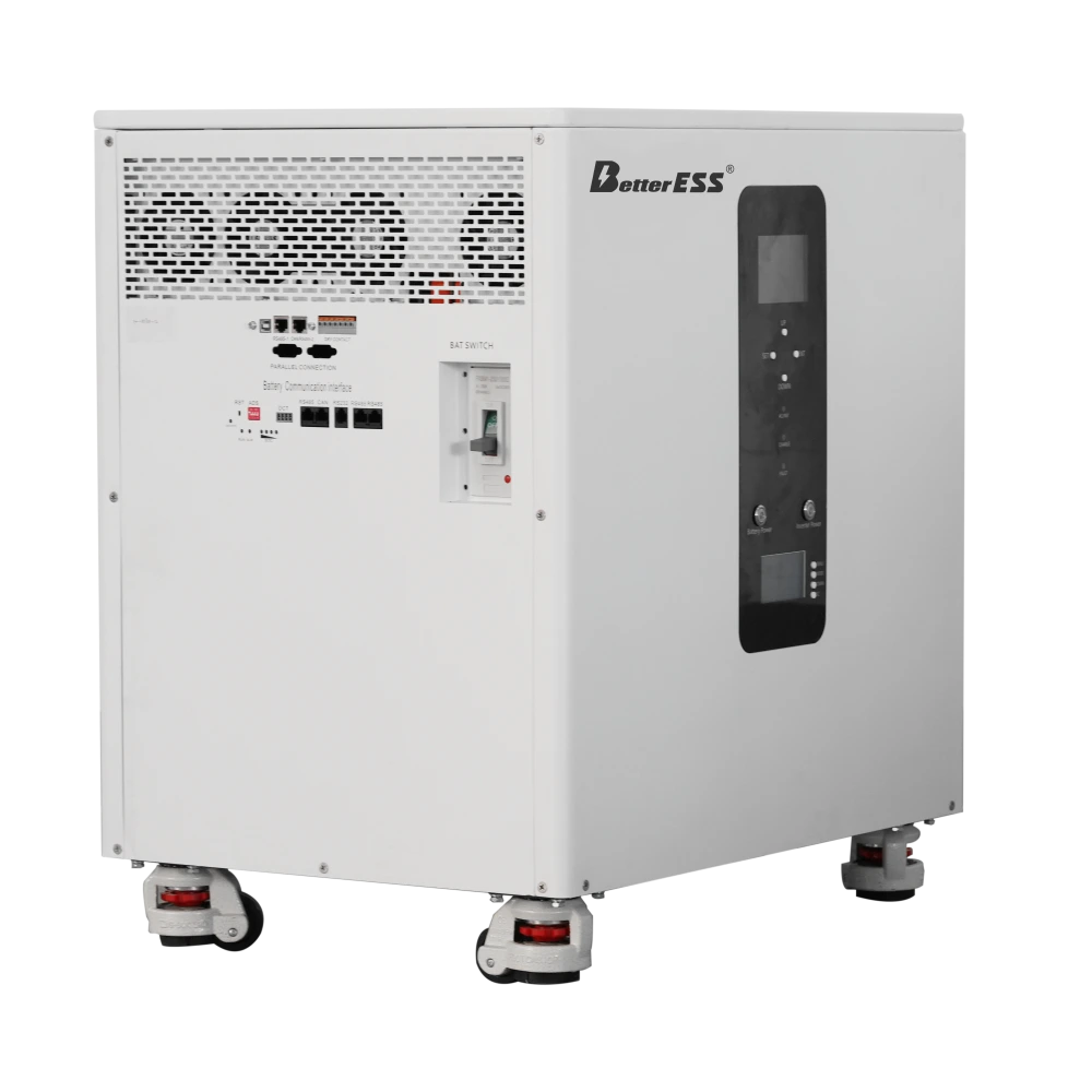 BetterESS 51.2V 400Ah 20kWh All-in-one Mobile ESS Built-in 10kW or 12KW Hybrid off-grid Three Phase Inverter 380V/400V,BMS,Equalization Module