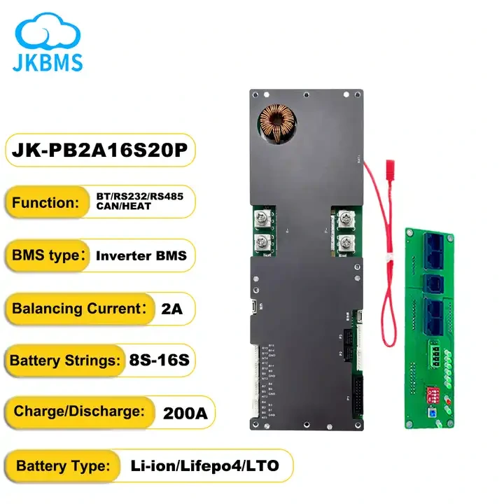 JK Smart BMS Active balance 16S 48V 200A Home Energy Storage Battery Pack Accessories