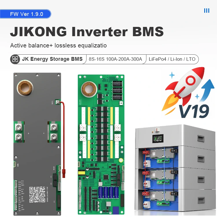 JK Smart BMS Active balance 16S 48V 200A Home Energy Storage Battery Pack Accessories