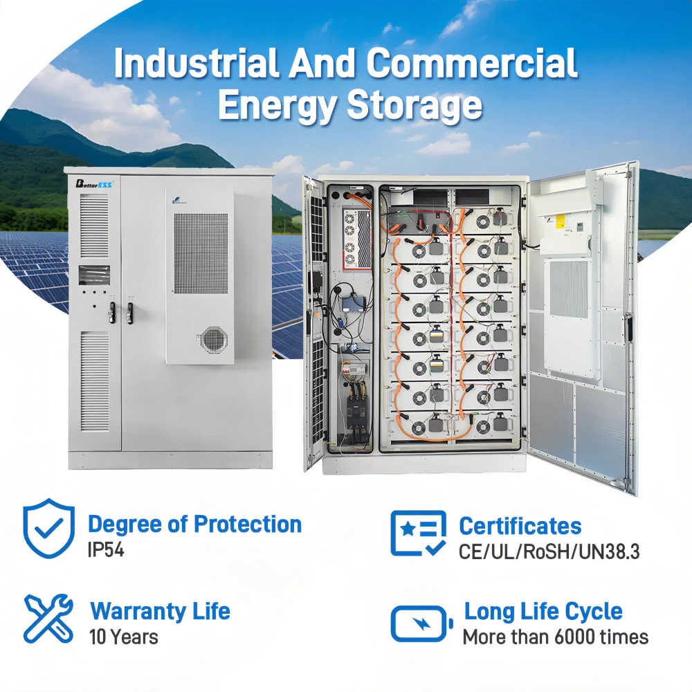 High Voltage 768V 215KWH Cabinet Solar Power Energy Storage System Container BESS